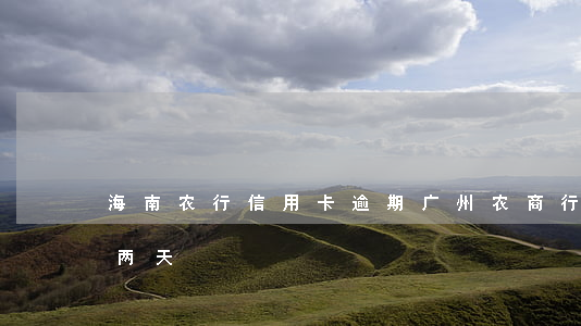 海南农行信用卡逾期(广州农商行信用卡逾期两天)