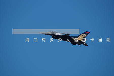 海口有多少人信用卡逾期