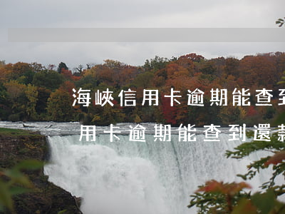 海峽信用卡逾期能查到還款流水嗎-海峽信用卡逾期能查到還款流水嗎怎么查