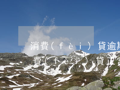 消費(fèi)貸逾期會(huì)怎樣(消費(fèi)貸正常還款沒有逾期影響)