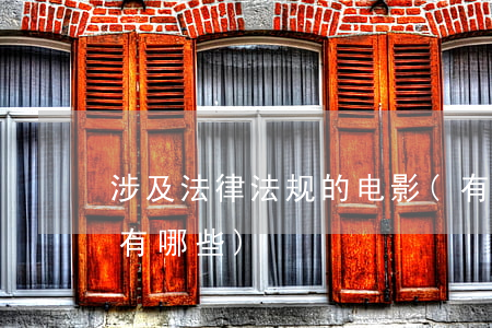 涉及法律法规的电影(有关法律宣传的电影有哪些)