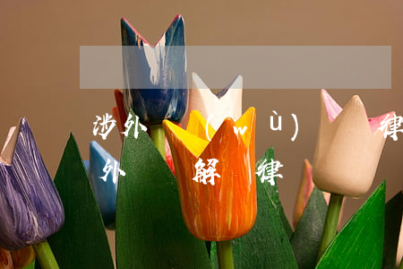 涉外債務(wù)糾紛律師辯護(hù) 涉外爭議解決律師