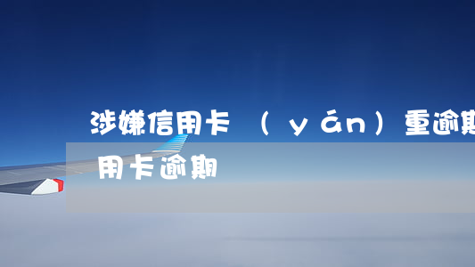 涉嫌信用卡嚴(yán)重逾期案件上海(信用卡逾期)