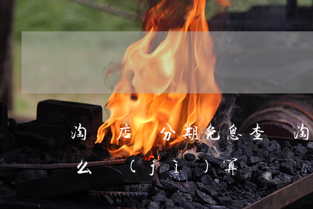 淘寶店鋪分期免息查詢(淘寶店鋪分期免息怎么計(jì)算)