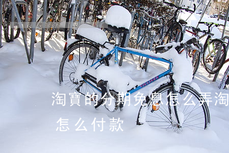 淘寶的分期免息怎么弄(淘寶買東西分期免息怎么付款)