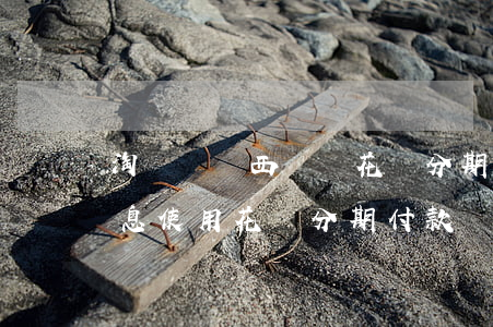 淘寶買東西螞蟻花唄分期免息(淘寶分期免利息使用花唄分期付款)