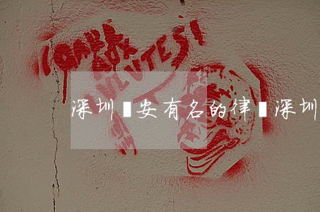 深圳寶安有名的律師(深圳寶安有名的律師)