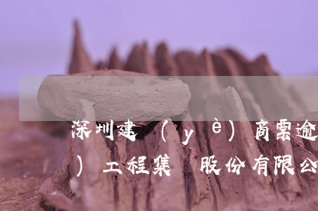 深圳建業(yè)商票逾期 深圳建業(yè)工程集團股份有限公司商票拒付