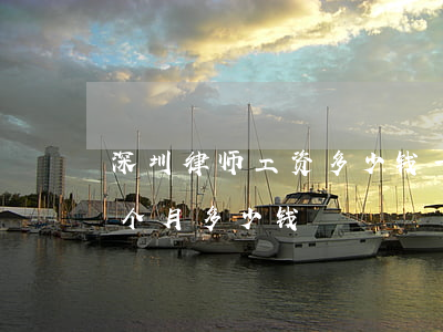 深圳律师工资多少钱一个月(在深圳做律师一个月多少钱)