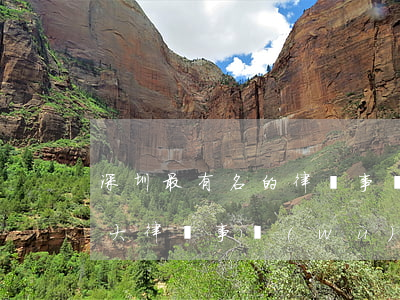 深圳最有名的律師事務(wù)所(深圳前十大律師事務(wù)所)