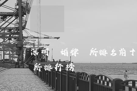 深圳離婚律師所排名前十名的(深圳著名律師所排行榜)