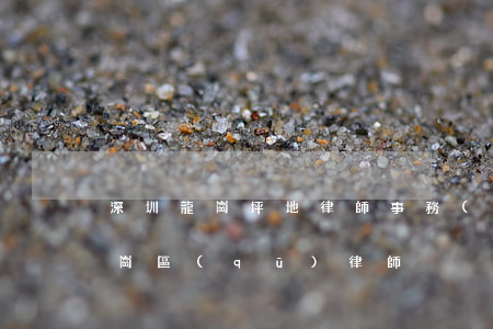 深圳龍崗坪地律師事務(wù)所(深圳市龍崗區(qū)律師)