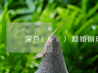 深戶(hù)離婚辦理流程