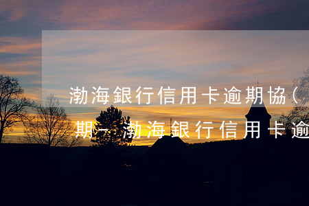 渤海銀行信用卡逾期協(xié)商減免分期-渤海銀行信用卡逾期協(xié)商減免分期還款