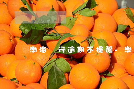 渤海銀行逾期不提醒-渤海銀行逾期不提醒