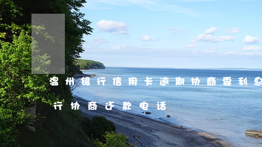 温州银行信用卡逾期协商要利息吗-温州银行协商还款电话