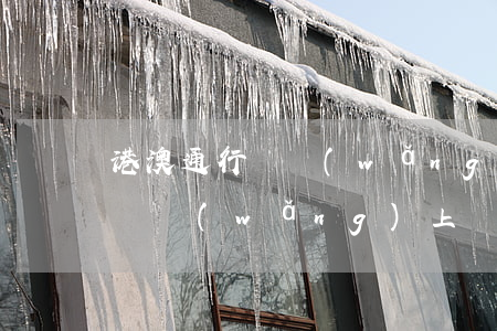 港澳通行證網(wǎng)上簽證(港澳通行證網(wǎng)上簽證什么時(shí)候開放)
