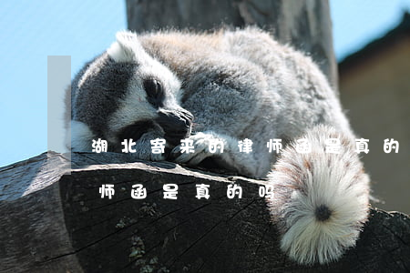 湖北寄来的律师函是真的吗(外地寄过来的律师函是真的吗)