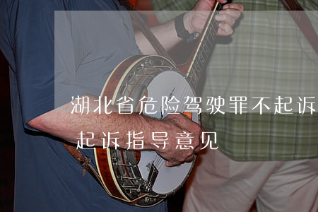 湖北省危险驾驶罪不起诉(湖北省关于醉驾不起诉指导意见)