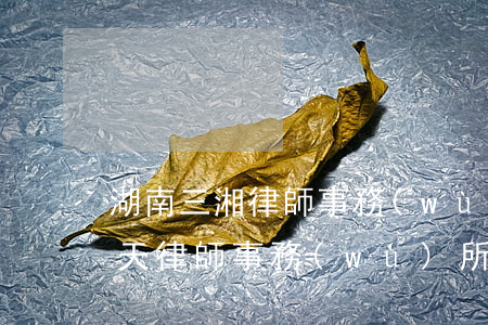 湖南三湘律師事務(wù)所怎么樣(湖南湘天律師事務(wù)所是正規(guī)的公司嗎)