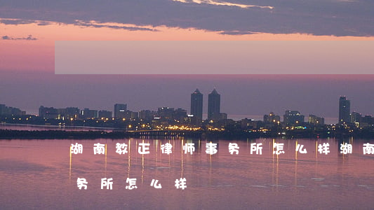 湖南教正律师事务所怎么样(湖南吟正律师事务所怎么样)