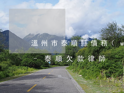溫州市泰順縣債務(wù)訴訟律師哪里找-泰順欠款律師