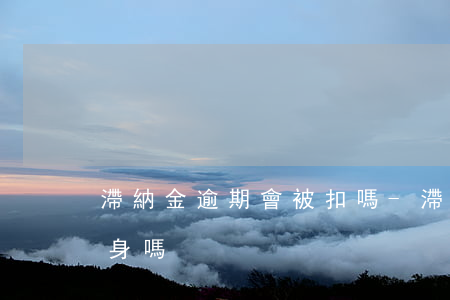滯納金逾期會被扣嗎-滯納金會超過欠款本身嗎