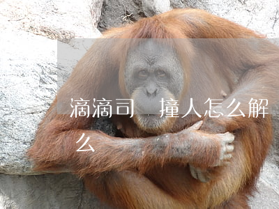 滴滴司機撞人怎么解決(滴滴司機撞車乘客怎么辦?)