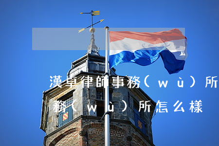 漢卓律師事務(wù)所怎么樣(楚卓律師事務(wù)所怎么樣)