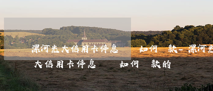 漯河光大信用卡停息掛賬如何還款-漯河光大信用卡停息掛賬如何還款的