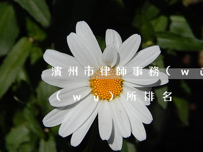 濱州市律師事務(wù)所(濱州市律師事務(wù)所排名)