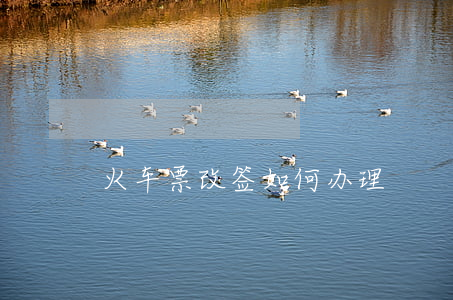 火车票改签如何办理