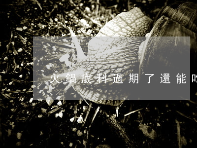 火鍋底料過期了還能吃嗎