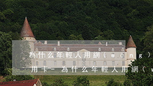 為什么年輕人用網(wǎng)貸還不上信用卡-為什么年輕人用網(wǎng)貸還不上信用卡呢