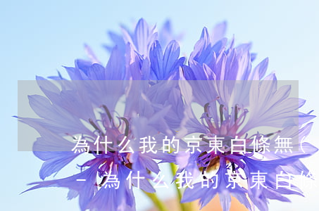 為什么我的京東白條無(wú)法提前還款-為什么我的京東白條無(wú)法提前還款了