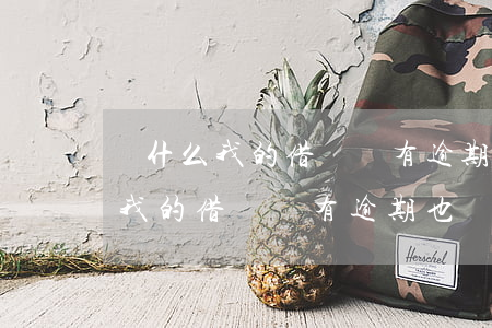 為什么我的借唄沒有逾期也給停了-為什么我的借唄沒有逾期也給停了呢