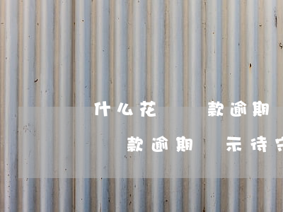 為什么花唄還款逾期顯示待守約-為什么花唄還款逾期顯示待守約呢