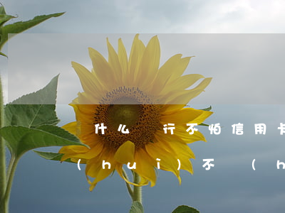 為什么銀行不怕信用卡逾期(銀行貸款逾期會(huì)不會(huì)影響信用卡)