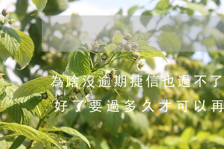 為啥沒逾期捷信也過不了(以前捷信逾期過,還好了,要過多久才可以再辦捷信)