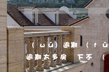 無(wú)逾期負(fù)債高房貸怎么辦(逾期太多房貸下不來(lái))