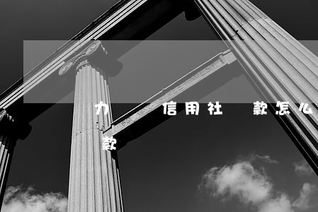 無力償還信用社貸款怎么辦(信用社貸款無力還款)