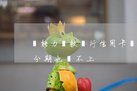 無能力還款銀行信用卡個性化分期-個性化分期也還不上