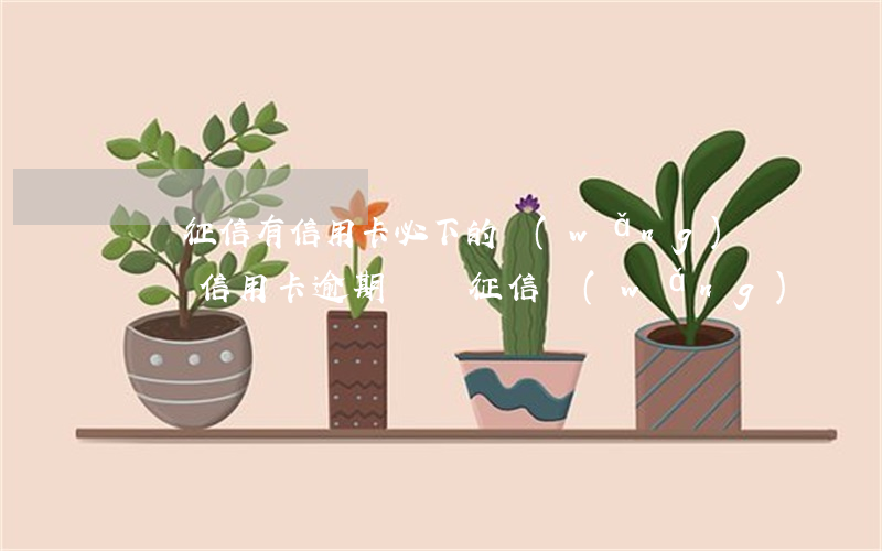 無視征信有信用卡必下的網(wǎng)貸（無視信用卡逾期無視征信網(wǎng)貸）