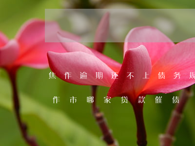 焦作逾期还不上债务规划流程详解-河南焦作市哪家贷款催债