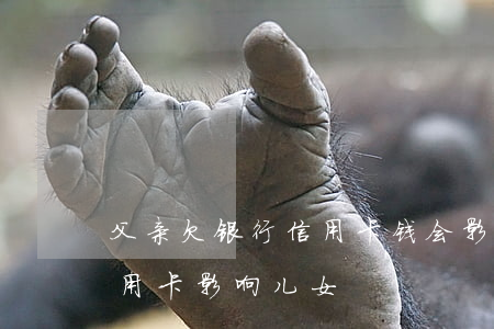 父亲欠银行信用卡钱会影响孩子吗（父亲欠信用卡影响儿女）