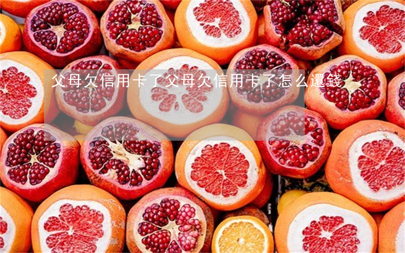 父母欠信用卡了(父母欠信用卡了怎么還錢)
