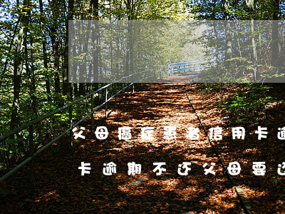 父母癌症患者信用卡逾期怎么办(子女借信用卡逾期不还父母要还吗?)