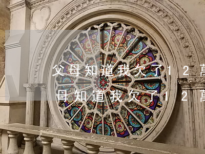 父母知道我欠了12萬網(wǎng)貸(父母知道我欠了12萬網(wǎng)貸)