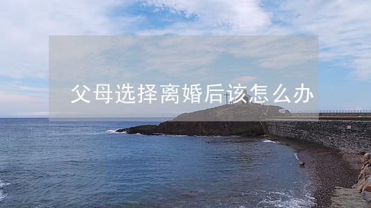 父母选择离婚后该怎么办