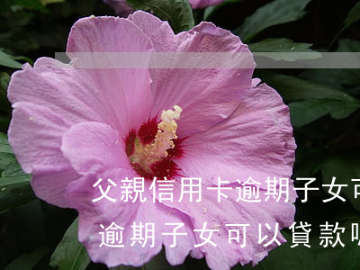 父親信用卡逾期子女可以貸款嗎(父親信用卡逾期子女可以貸款嗎)